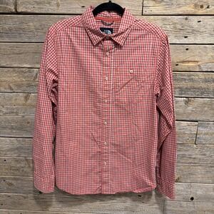THE NORTH FACE Men's CheckPrint 100% Cotton BUTTONWOOD Shirt Size Small